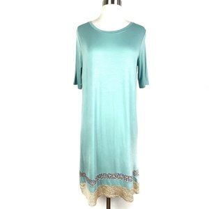 CUDDL DUDS Smooth Jersey Print Mix Dress Pajamas